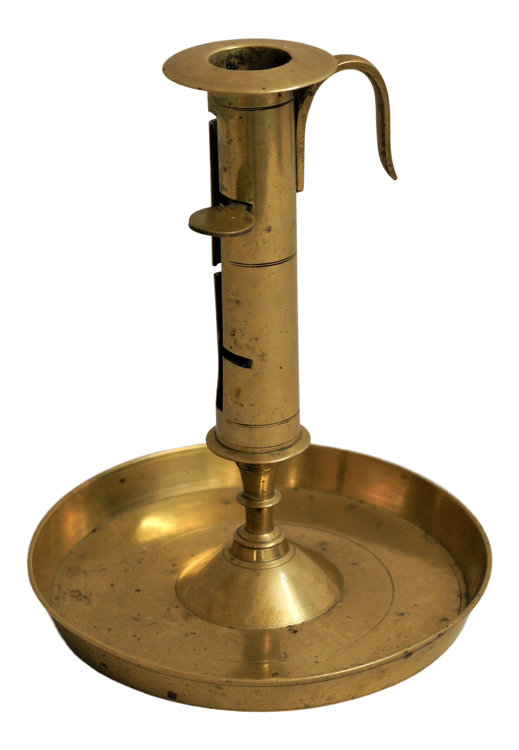 Swedish Brass Candlestick with Movable Handle, early 20th c. - Eleish Van  Breems Home