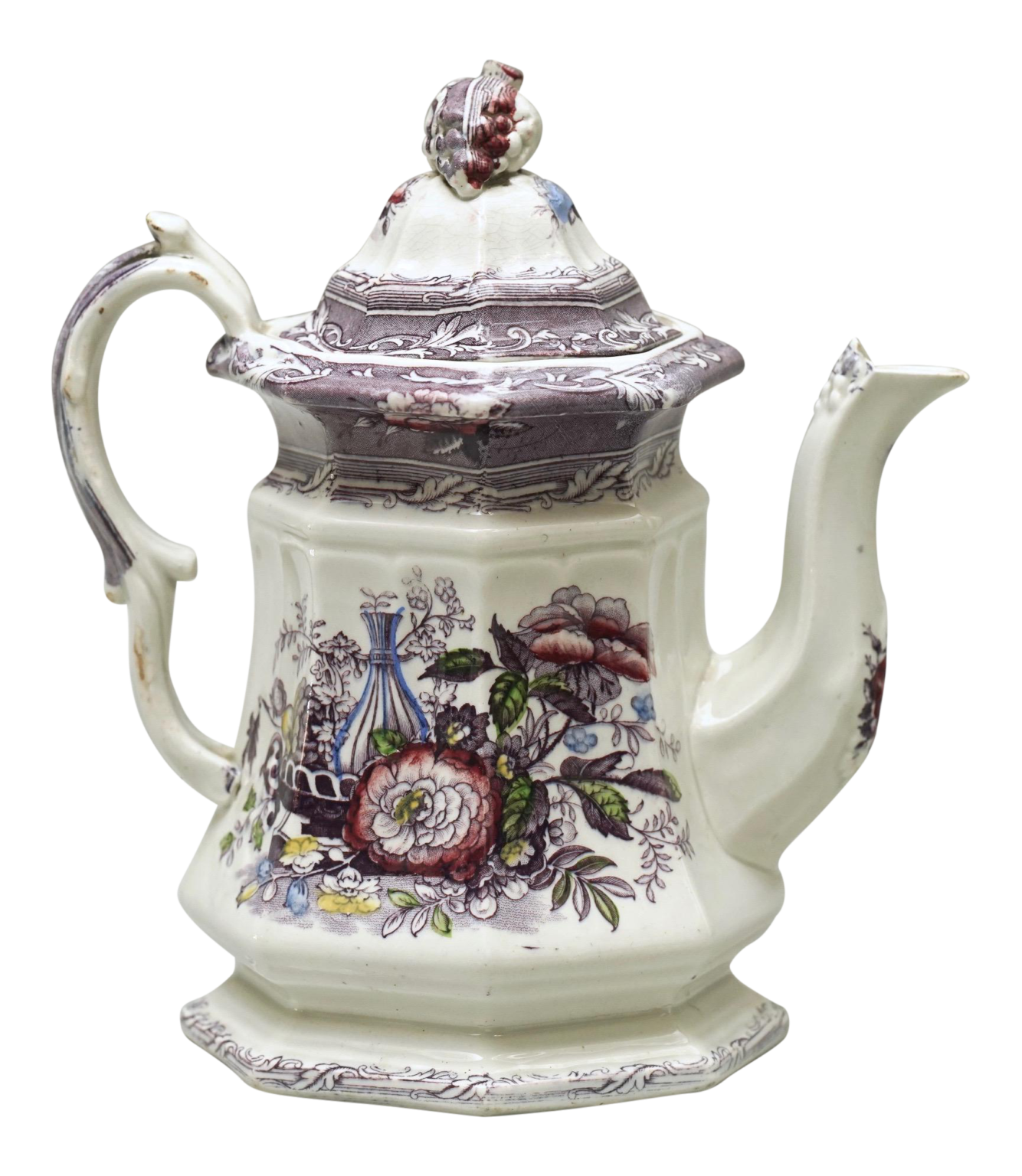 19th Century French Porcelain Tea Pot Antiques Resources, Chicago