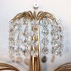 Pair of Circa 1950's Retro Brass and Crystal Sconces - Image 12