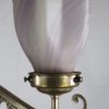 Circa 1910 Arts and Crafts Nickel on Brass Chandelier - Image 5