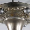 Circa 1910 Arts and Crafts Nickel on Brass Chandelier - Image 10