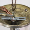 Circa 1910 Arts and Crafts Nickel on Brass Chandelier - Image 9