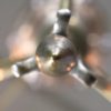 Circa 1910 Arts and Crafts Nickel on Brass Chandelier - Image 12
