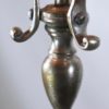 Circa 1910 Arts and Crafts Nickel on Brass Chandelier - Image 11