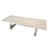 Mid 20th Century Faux Marble and Pine Grecian Dining Table