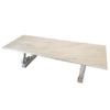 Mid 20th Century Faux Marble and Pine Grecian Dining Table - Image 2