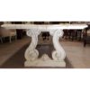 Mid 20th Century Faux Marble and Pine Grecian Dining Table - Image 4