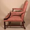 Circa 1830 George III Fortuny Upholstered Gainsborough Mahogany Armchair - Image 4