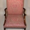 Circa 1830 George III Fortuny Upholstered Gainsborough Mahogany Armchair - Image 2