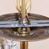 Vintage Petite Brass and Crystal Fixture - Image 11