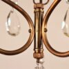 Vintage Petite Brass and Crystal Fixture - Image 7
