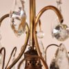 Vintage Petite Brass and Crystal Fixture - Image 8