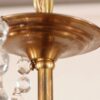 Vintage Petite Brass and Crystal Fixture - Image 10