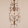 Vintage Petite Brass and Crystal Fixture - Image 2