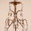 Vintage Petite Brass and Crystal Fixture - Image 9