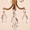 Vintage Petite Brass and Crystal Fixture - Image 6