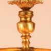 Circa 1930 French Neoclassical Style Alabaster & Gilt Bronze Pendent Fixture - Image 7