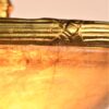 Circa 1930 French Neoclassical Style Alabaster & Gilt Bronze Pendent Fixture - Image 9