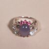 Vintage Blue Calcite Cabochon Ring - Image 3