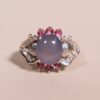 Vintage Blue Calcite Cabochon Ring - Image 4