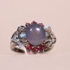 Vintage Blue Calcite Cabochon Ring - Image 5