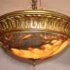 Pair of Early 1900s Neoclassical Bronze & Alabaster Flush Mounts - Image 5
