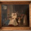 19th Century Oil on Canvas by Joseph Caraud titled "Flowers For A Lady" - Image 2