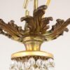 Circa 1910 Empire Style Crystal and Bronze Three Arm Chandelier - Image 8