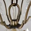 Circa 1920 French Nickel on Brass and Crystal Chandelier - Image 14