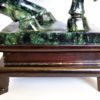 Large Mid-Century Chinese Spinach Jade Horse Sculpture - Image 11