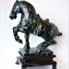 Large Mid-Century Chinese Spinach Jade Horse Sculpture - Image 3
