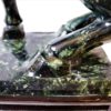 Large Mid-Century Chinese Spinach Jade Horse Sculpture - Image 10