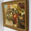 Oil on Canvas Italian Street Market Scene by Giuseppe Pitto (Italian 1857-1928) - Image 4