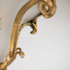Circa 1900 Louis XVI Style Gilt Bronze Flush Mount with Etched Glass - Image 19