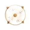 Early 20th Century French Neoclassical with Ormolu and Frosted Etched Glass Pendant Chandelier - Image 16