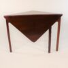 Circa 1760 English George III Folding Handkerchief Tuckaway Corner Table - Image 2
