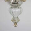 Vintage Baroque Style Five Arm Floral 24K Gold Infused Cristallo Murano Glass Chandelier - Image 12