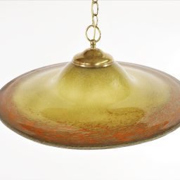 Mid-Century Modern Flared Calcedonio Murano Glass Pendant Light, 1960s