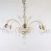 Vintage Traditional Baroque Style Floral Gold Infused Murano Glass Chandelier - Image 3
