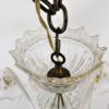 Vintage Traditional Baroque Style Floral Gold Infused Murano Glass Chandelier - Image 6