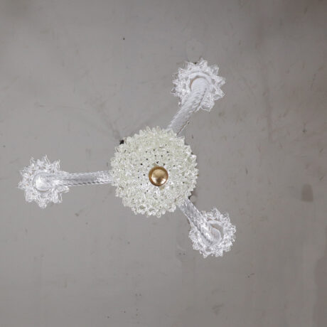 Vintage Murano Glass Rostrato Chandelier in the Manner of Ercole Barovier - Image 10