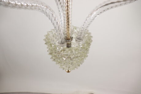 Vintage Murano Glass Rostrato Chandelier in the Manner of Ercole Barovier - Image 14