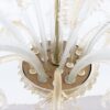 Vintage Traditional Baroque Style Floral Gold Infused Murano Glass Chandelier - Image 11