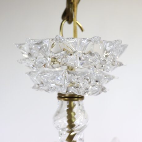 Vintage Murano Glass Rostrato Chandelier in the Manner of Ercole Barovier - Image 8