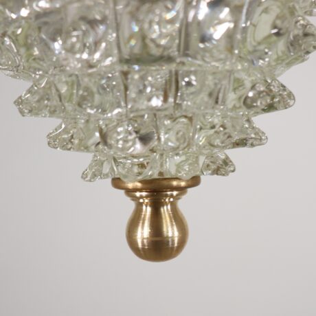 Vintage Murano Glass Rostrato Chandelier in the Manner of Ercole Barovier - Image 11