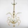 MidCentury 24K Gold Infused and Rigaree Murano Frond Pendant Light - Image 3