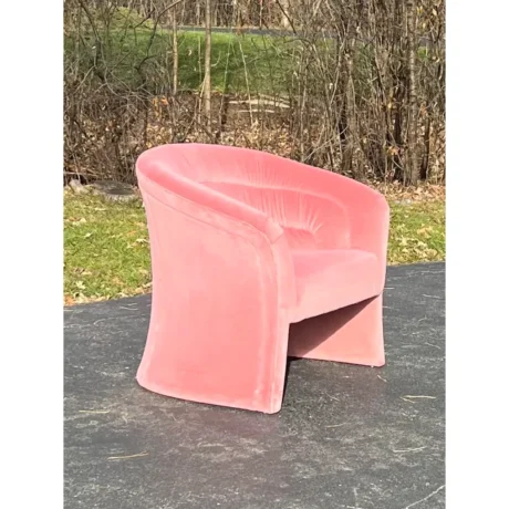 Pink Velvet Accent Chair - Image 2