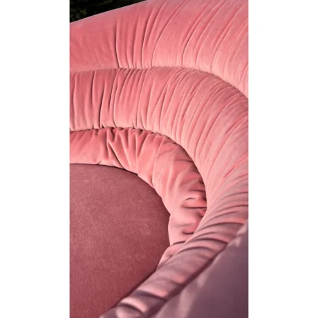 Pink Velvet Accent Chair - Image 3