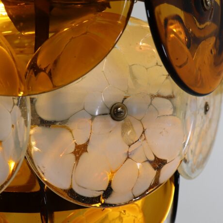 Mid-Century Murano Pendant Light in the Manner of Vistosi - Image 17