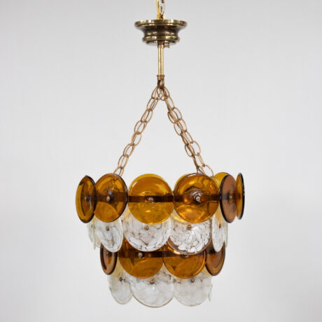 Mid-Century Murano Pendant Light in the Manner of Vistosi - Image 3